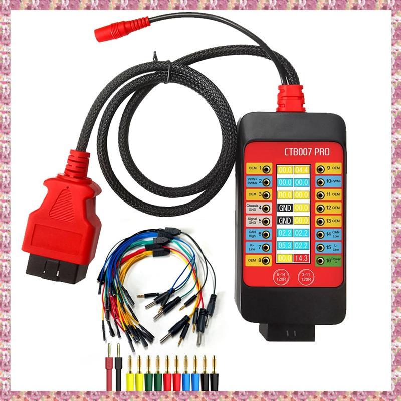 [VCR] กล่องฝ่าวงล้อม CTB007 PRO OBD2, เครื่องมือทดสอบ ECU พร้อมจอแสดงผล Vrms ดิจิตอล LCD, เครื่องมือ