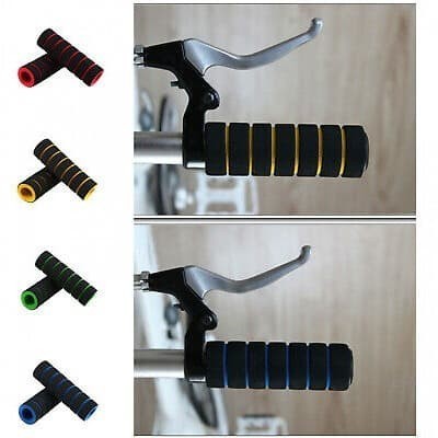 WHOLESALE 1 คู่ฟองน้ําโฟม Grip Handlebar Handlebar ฟองน้ําจับจักรยาน