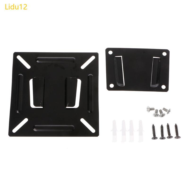 Lidu12 สําหรับ Smart TV Monitor Wall Mount สําหรับทีวีจอแบน LED 14-24 นิ้ว Moni