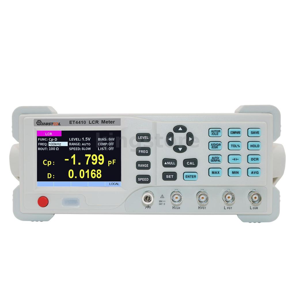 Mustool ET4410 Series เดสก์ท็อปดิจิตอล LCR Meter ความต้านทานความจุความต้านทานการเหนี่ยวนําวัด LCR สะ