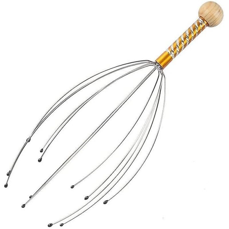 Head Massager Scalp Scratcher 12 Finger Body Relaxing Hair Massage