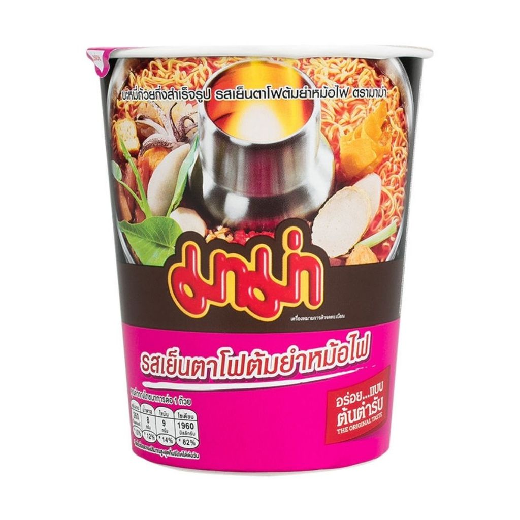 มาม่า คัพเย็นตาโฟต้มยำหม้อไฟ(Mama Cup Yentafo Tomyum Mohfai 60g.)