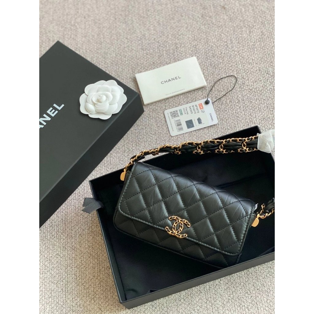 กระเป๋า Chane Chanel ต้นฉบับ สายโซ่วางแนว สำหรับสะพายข้าง