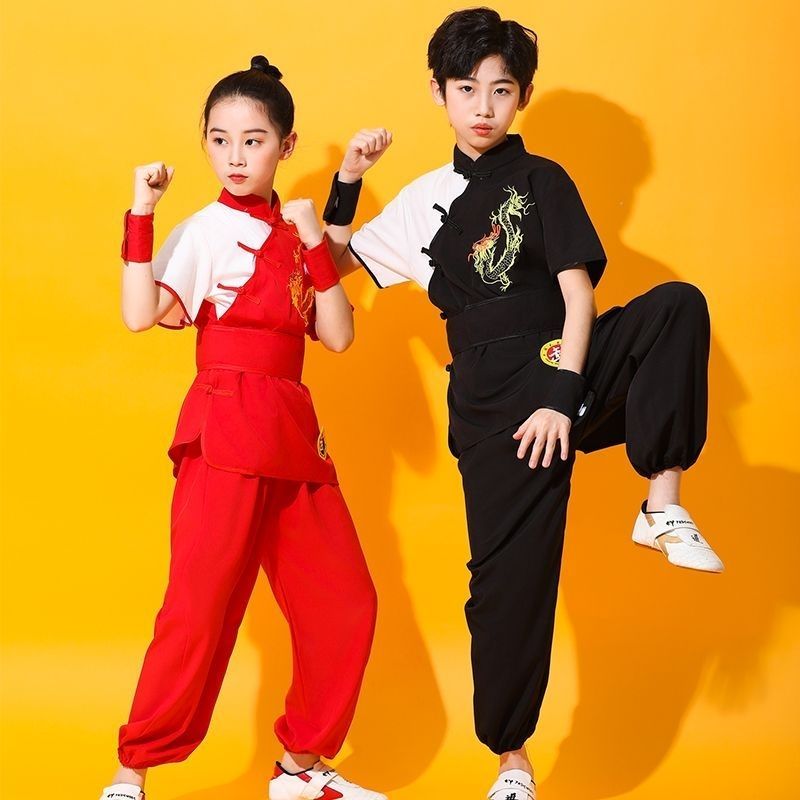 สูทศิลปะการต่อสู้แบบมัลติฟังก์ชันสไตล์จีน สำหรับเด็ก