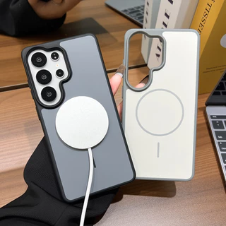 Magnetic เคสมือถือ For Samsung A56 A55 A07 A17 A06 A16 A37 A57 A26 A36 S23 S24 S25 S26 Ultra รูขนาดใหญ่ สองในหนึ่งเดียว