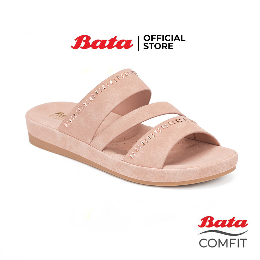 Bata บาจา Comfit รองเท้าเพื่อสุขภาพ สำหรับผู้หญิง รุ่น RIDE FIT V.2 สีดำ 6016199 สีน้ำตาล 6013199 สีชมพู 6015199