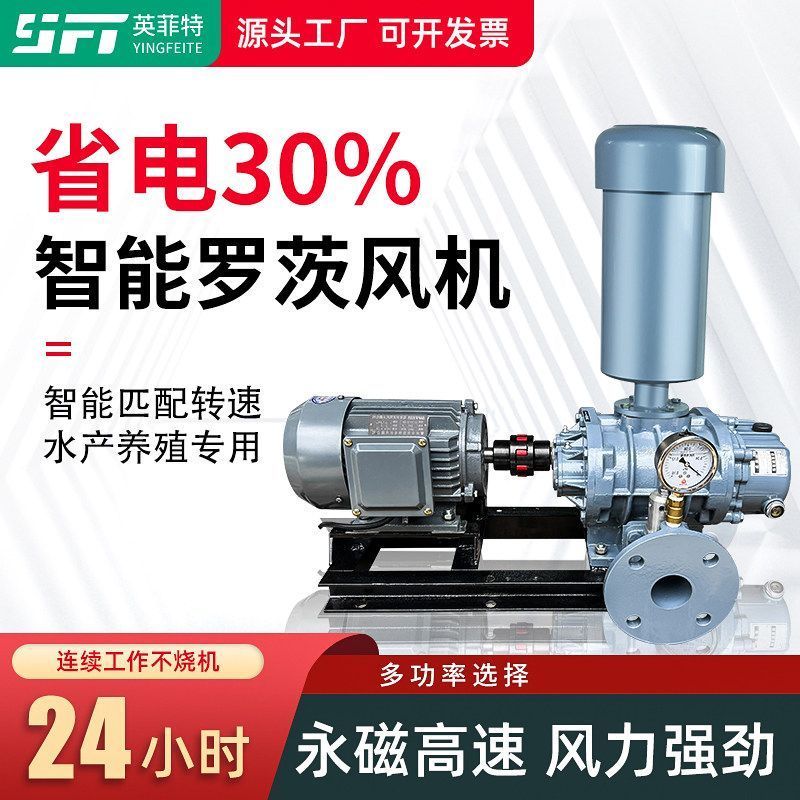 Intelligent VFD Roots Blower 3-Lobe High Pressure Oxygen Pump Fish Pond