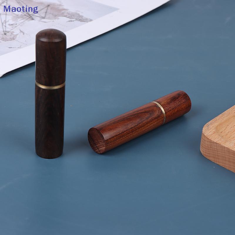 [maoytingHOT] 1PC Toothpi Buet Ebony Wood Toothpi Holder Buet Mini Box Handmade Gift [Mt]