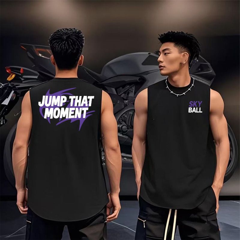 COD✅ (จัดส่งตลอด 24 ชั่วโมง)เสื้อกล้ามผู้ชาย ผ้าคอตตอนแท้ 100% ใส่เล่นกีฬาหรือออกกำลังกาย ทรงหล่อยืดหยุ่น เกาหลีรุ่นใหม่