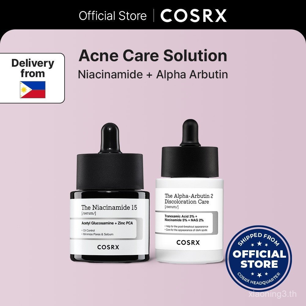 [COSRX OFFICIAL] Acne Care Solution Set: Alpha-Arbutin 2 + Niacinamide 15 Serum KYPD