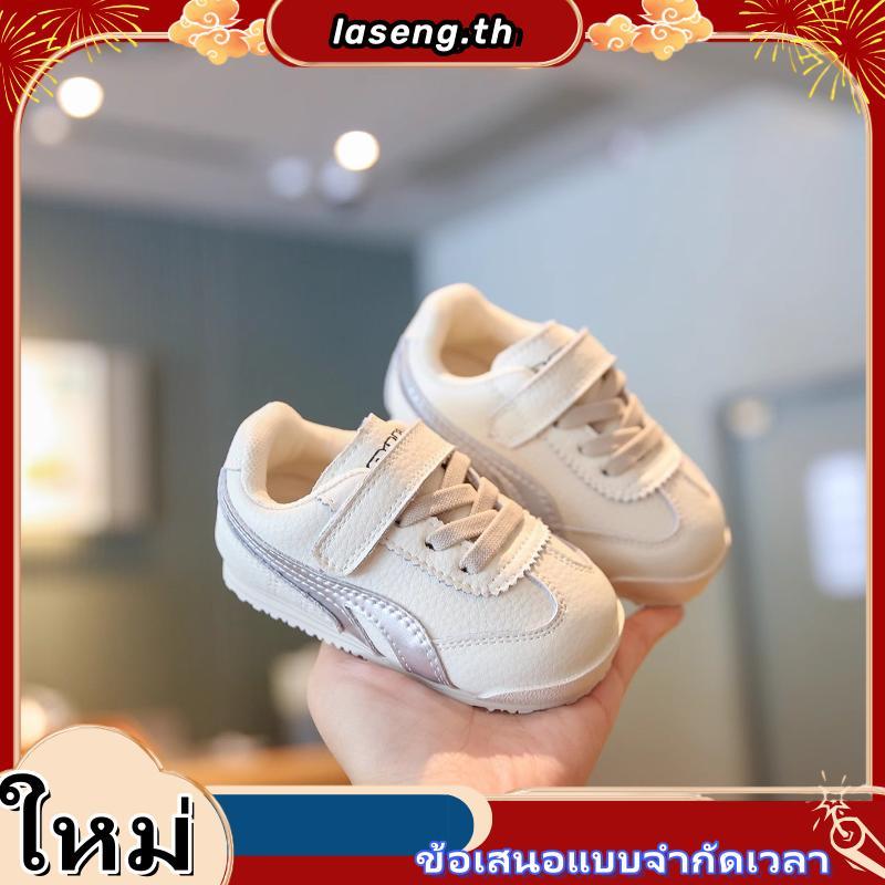 รองเท้ากีฬาสําหรับเด็กรองเท้าผ้าใบสําหรับเด็กชายและเด็กหญิงที่มีสายรัดไฟสุดกอดเท้าป้องกันการลื่นไถลไ