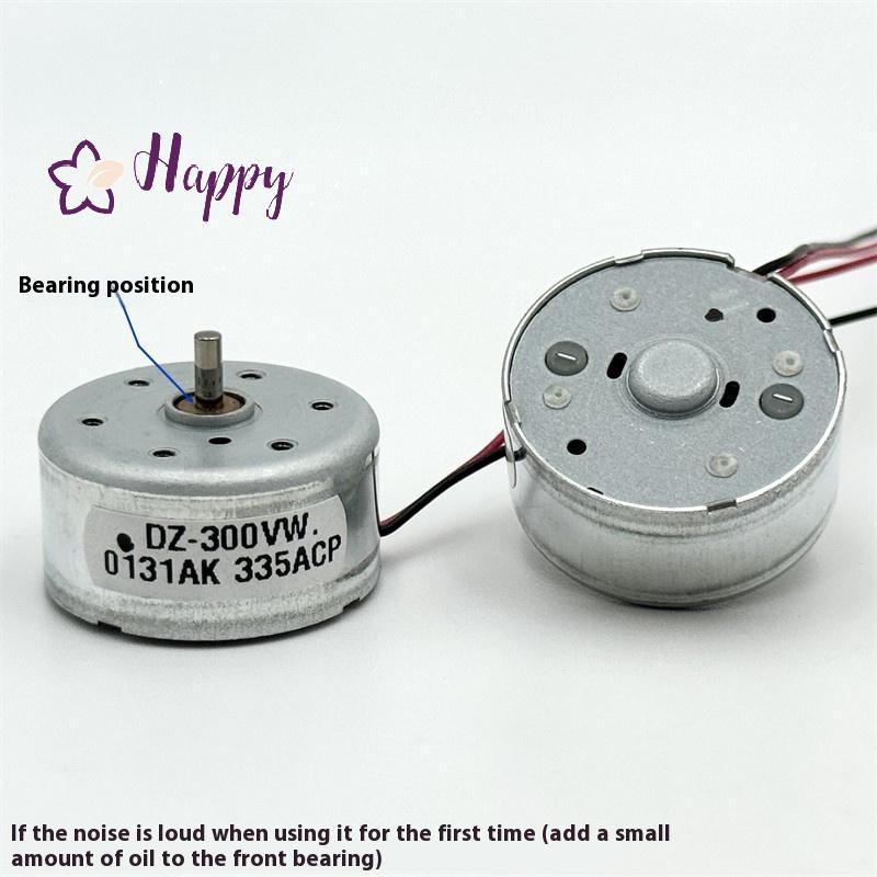 <Happybay> 1 ชิ้น 300 Micro DC มอเตอร์ 24 มม.รอบแกน 2 มม.เพลา 3V-6V 3.7V 5V 6V 7550RPM สําหรับของเล่