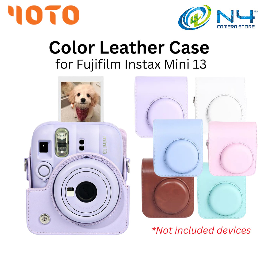 Fujifilm Instax Mini 13 Leather Case Cover Hard Case พร้อมสายคล้องไหล่สําหรับ Fujifilm Mini 13