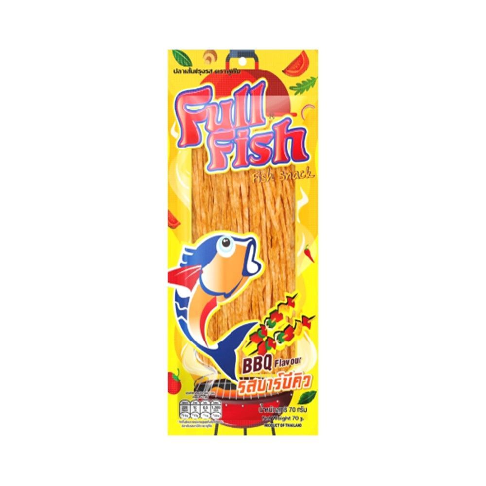 ฟูฟิช ปลาเส้นรสบาร์บีคิว 70 กรัม FULL FISH FISH SNACK BBQ FLAVOR 70 G