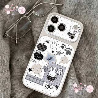 เคสไอโฟน17เคสเปลี่ยนผิวหนัง ลายกระต่าย คู่รัก น่ารัก เข้ากันได้กับIPhone 17 air 14 11 13 16 12 15 Pro Max 14 16 15 Plus