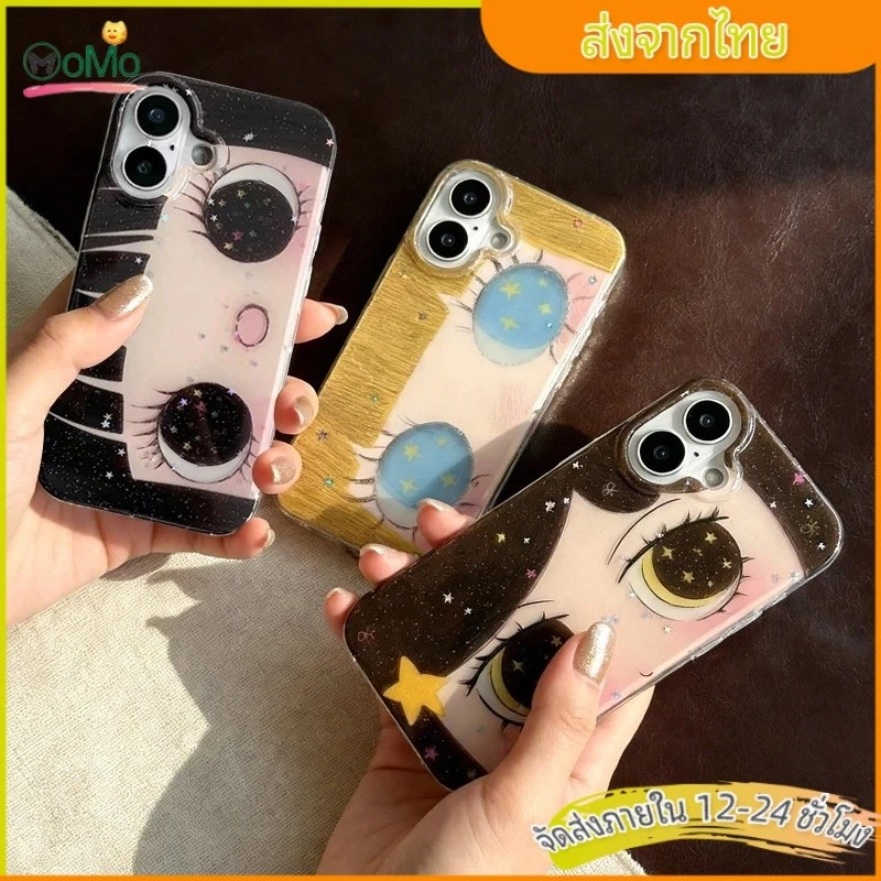 ✨️สาวการ์ตูนน่ารักสุด ๆ case for iPhone 17 ProMax 11 16 TPU พร้อมลายดอกทานตะวัน เคสเข้ากันได้กับ 14 13 Pro 12 6 7 8 X xr