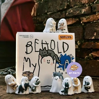 ★เล่นอินเทรนด์ของจักรวาล★ ของแท้พร้อมสต็อก 52TOYS Little Ghost Show You My Cat Cat Hidden Ghost Mystery Box Box Play One Box 9 ชิ้น