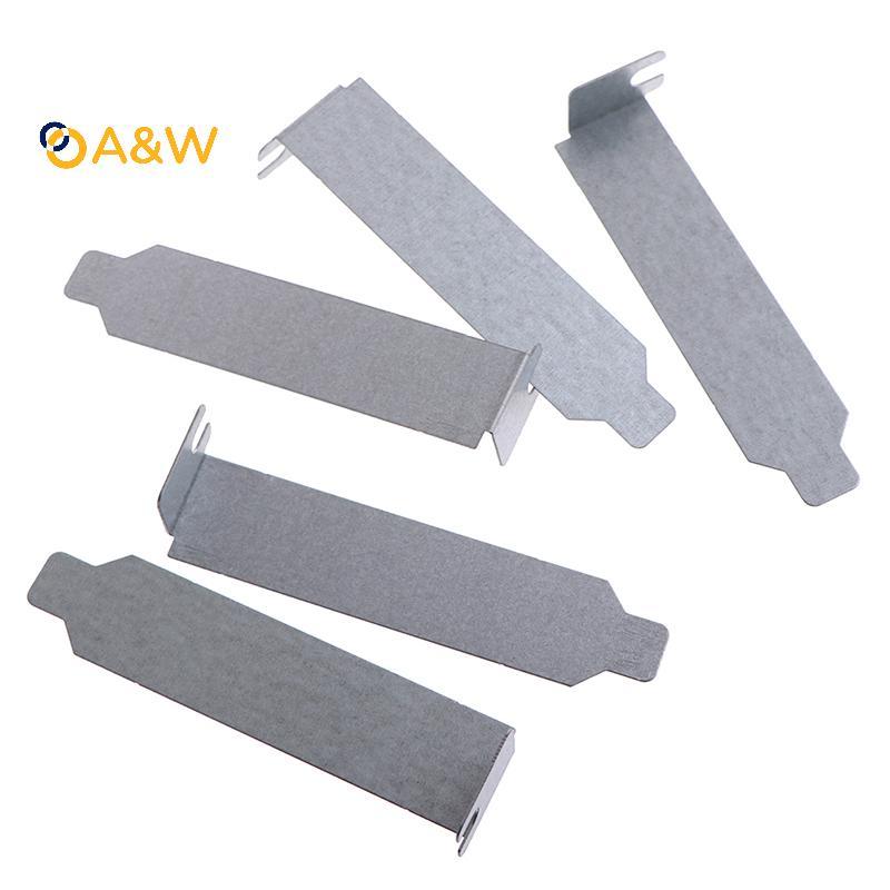 A & W 5 ชิ้น/ล็อต 8 ซม.เงิน PCI Slot Cover PCputer กรณีกรองฝุ่น nking Board