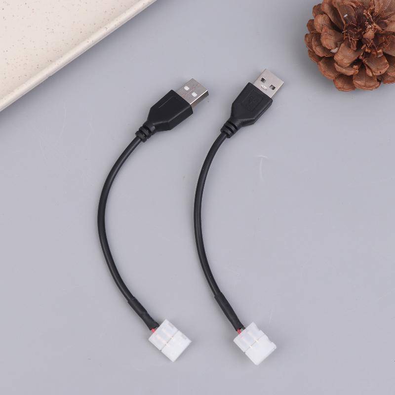 Lanf 5/10 ชิ้นสาย USB Connector 2pin 8 มิลลิเมตร/10 มิลลิเมตรเชื่อมฟรี LED Strip Connector LED ริบบิ้น Strip Light Adaptor EN ราคา ถูกที่สุด ดีลบีเคเค แกลเลอรีภาพที่ 6