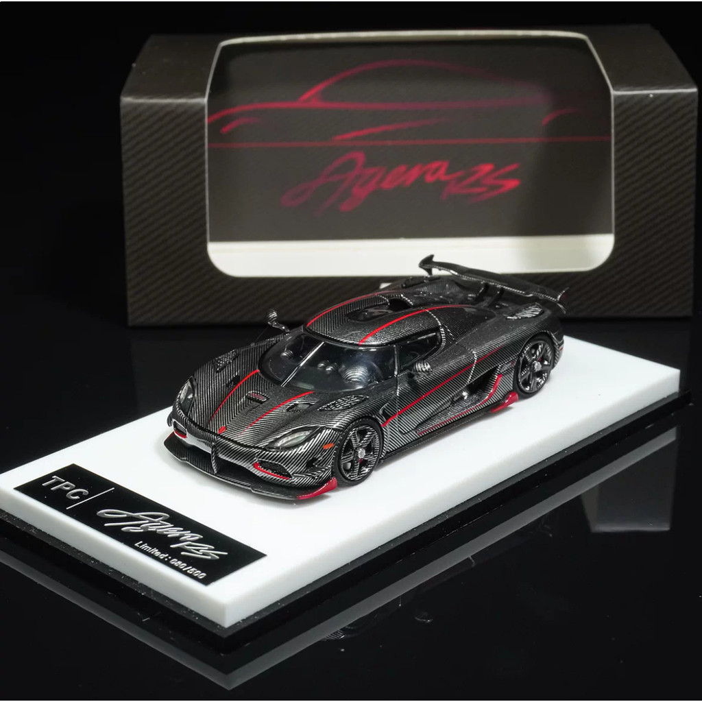 TPC 1/64 Koenigsegg Agera RS สีดํารถDiecastรุ่นของเล่นของขวัญวันเกิด