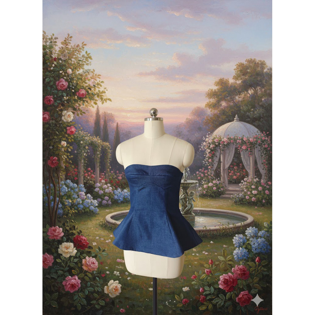 Eloura Tube Top Denim Tube Top