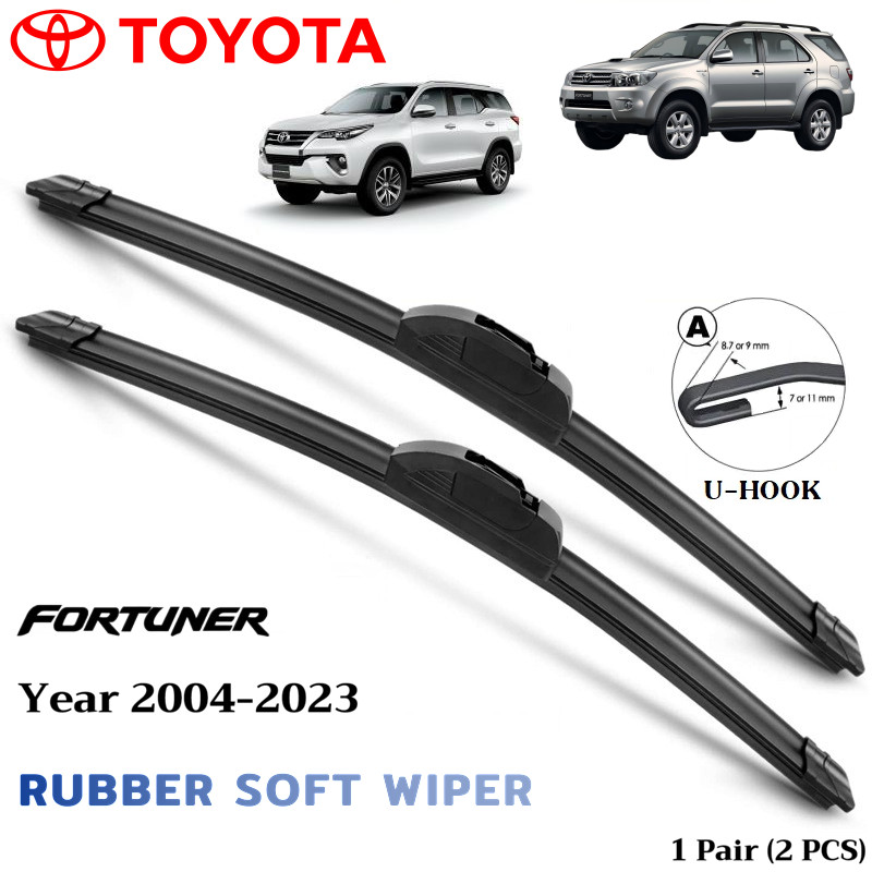 Rubber Soft Wiper Toyota Fortuner Front Windshield Wiper Blades For Car