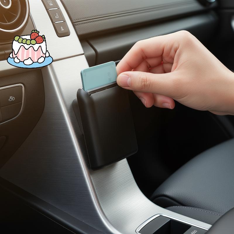 [Sep-t] Car Card Reader Holder Storage Box for Car Seat Gap Organizer เหมาะกับบัตรเครดิต ID Parking Cards ออกแบบทนทาน Universal ขนาดสําหรับรถยนต์ทั้งหมด
