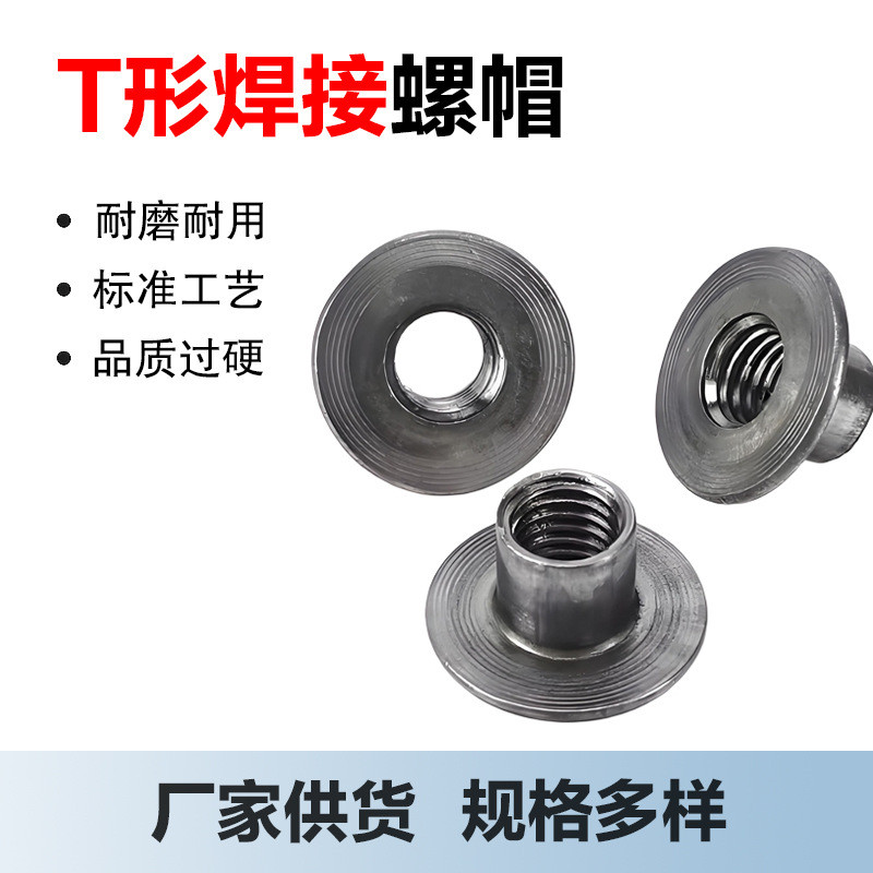 สีธรรมชาติ T-Nut Nut Nut เย็นเชื่อมอ่อนนุชหน้าแปลนแผ่น T-Nut T-Nut เชื่อมอ่อนนุช T-Cap M4M5M6M8M10