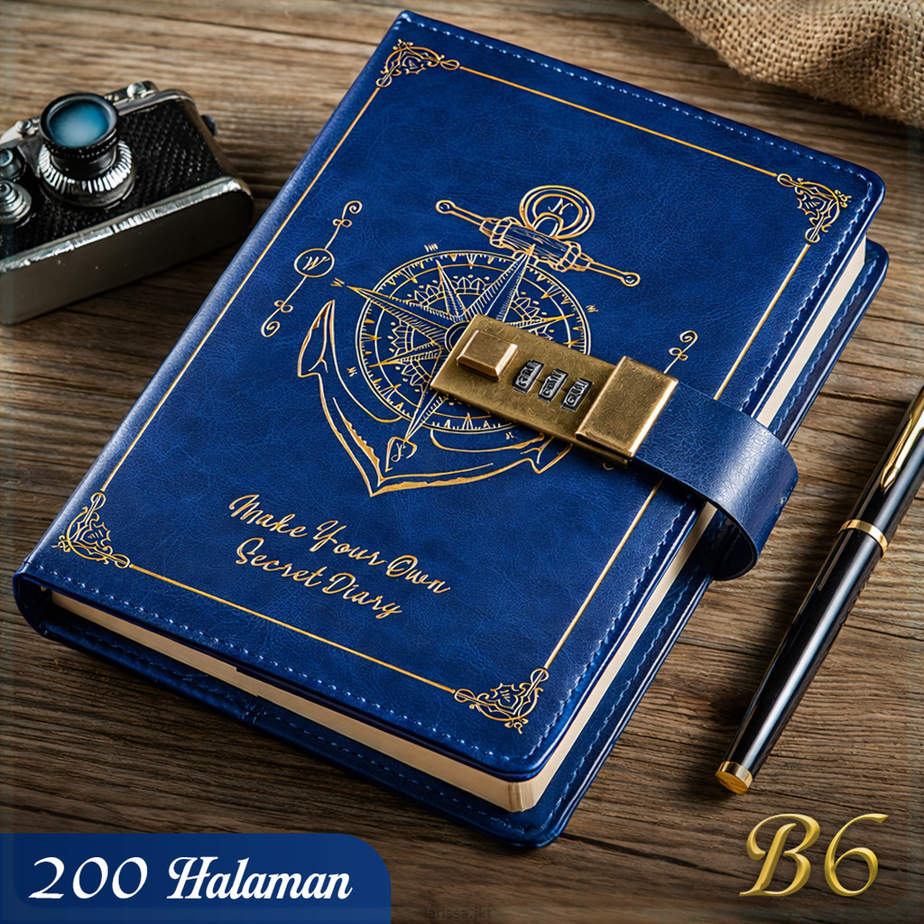 สมุดบันทึก Pirates Diary Journal Note B6 80GSM 200 หน้า - TD-420