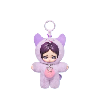 POPMART aespa Plush Cute Friends Series ตุ๊กตาผ้ากํามะหยี่จี้กล่องปริศนา