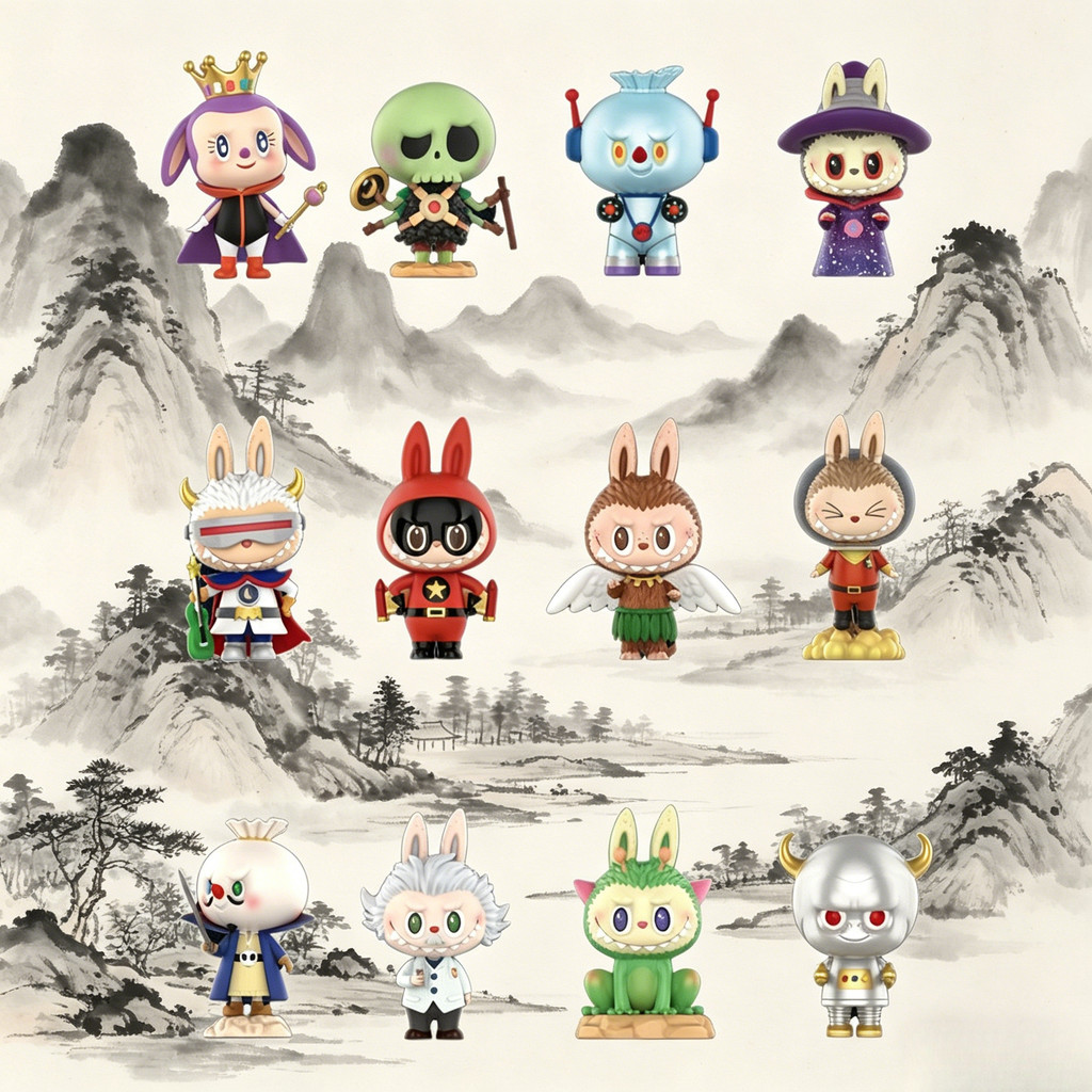 POPMART LABUBU Universe Adventure Series เครื่องประดับ Figure-Made Mystery Box ของขวัญของเล่นอินเทรนด์