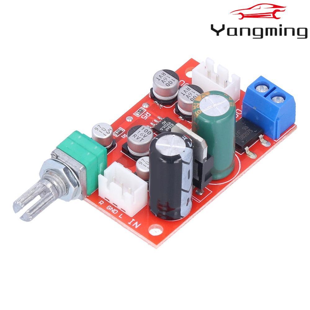 YANGMING AD828 เครื่องขยายเสียง, DC9-24V/AC8-16V สเตอริโอเครื่องขยายเสียง Preamplifier Board, Volume