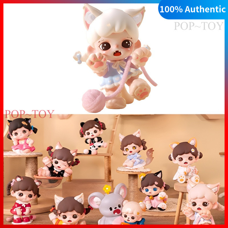 Baby Zoraa Meow Eat Face Series Figures TNTSPACE zoraa blind box ของเล่น ตุ๊กตา ของขวัญ