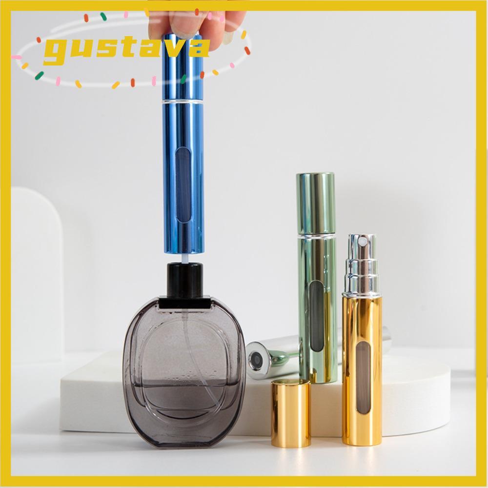 GUSTAVA Atomizer Bottle, Mini Refillable Perfume Bottle, Empty with Spray 10ml Portable Liquid Conta