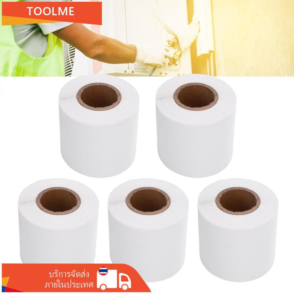 Toolme-TH 5 ชิ้น เทปพันท่อเครื่องปรับอากาศ เทปพันฉนวน PVC สำหรับท่อทองแดง HVAC สายไฟ