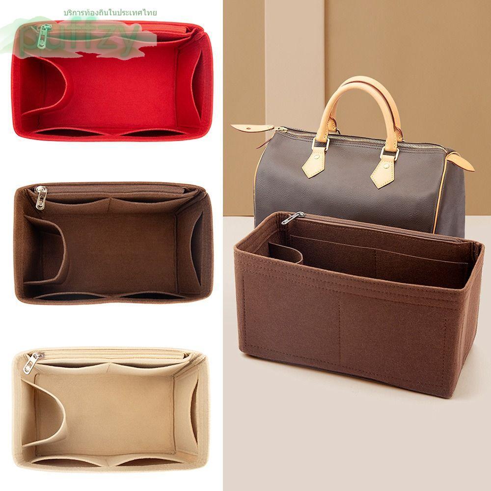 PUFFZY Felt ใส่กระเป๋า Tote อุปกรณ์เสริมกระเป๋าเดินทางด้านในสําหรับ LV Speedy 25 30 35