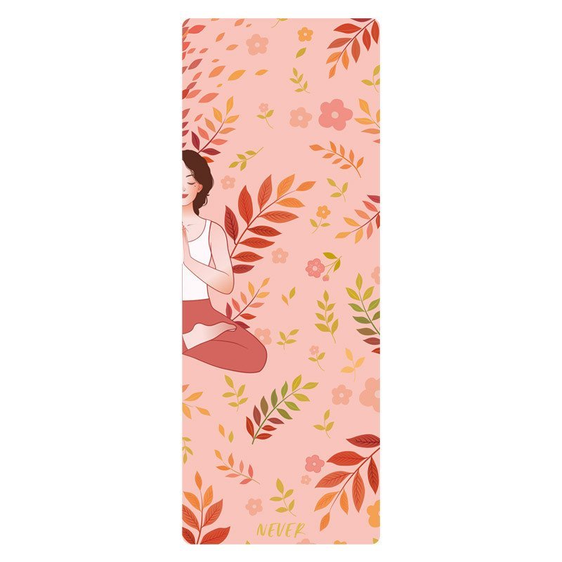 Anti-Slip Hall Value Printing Full Shop รุ่นสูง Home Delivery pu5mm เสื่อออกกําลังกายยางธรรมชาติโยคะ