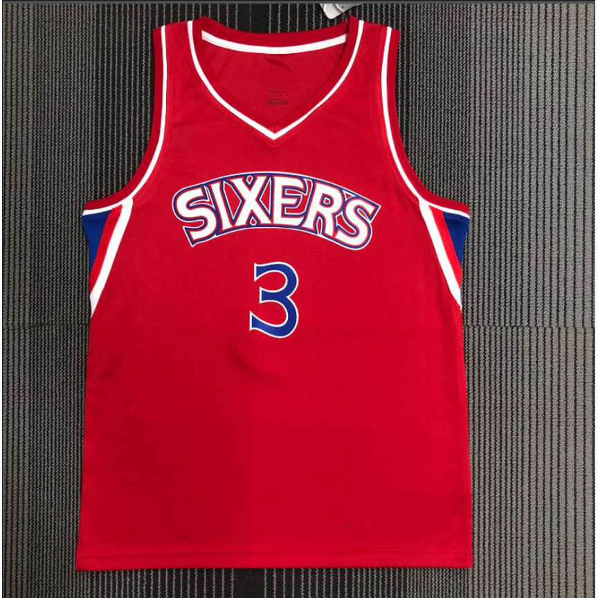 [กดร้อน]2026 เสื้อบาสเก็ตบอล Philadelphia 76ers Have Logo George Allen Iverson City Edition Jersey