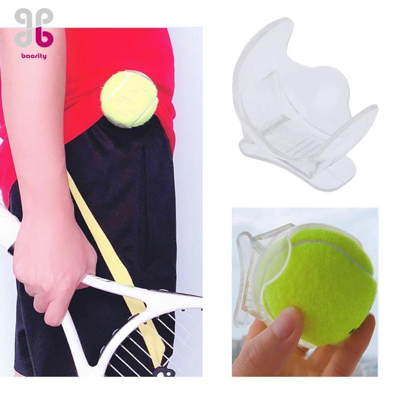 Baosity Clear Tennis Ball Holder , Holds One Tennis Ball , Clip on