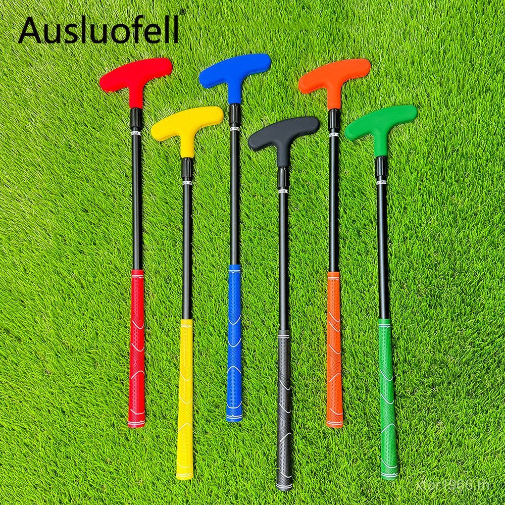 Practicing Putter Golf Children 2 ส่วน Golf Telescopic Putter Putter ซิลิโคน OJRY