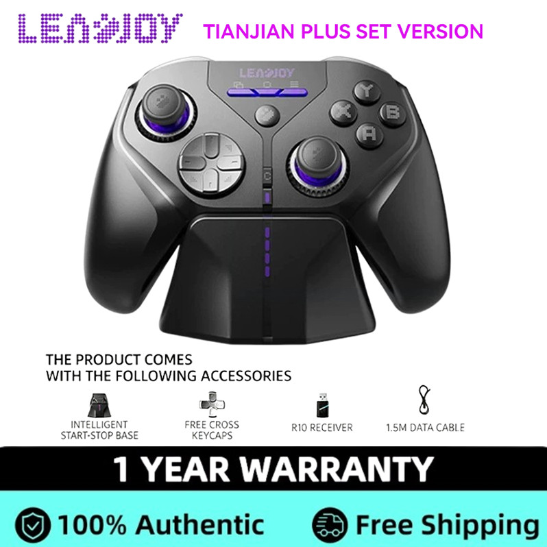LEADJOY XENO PLUS คอนโทรลเลอร์ไร้สาย TMR จอยสติ๊กไร้สายบลูทูธเกม Gamepads Full Link Latency ต่ํา 2.6