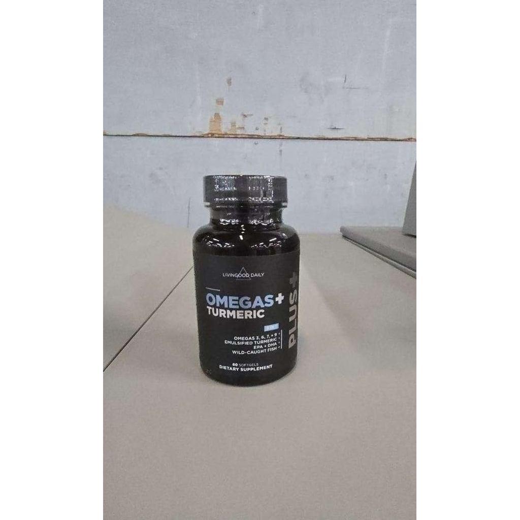 Livingood Daily Omega 3 6 9 Plus ขมิ้นเคอร์คูมิน , 60 ซอฟท์เจล - น้ํามันปลา Omega 3 s (EPA & DHA) สํ