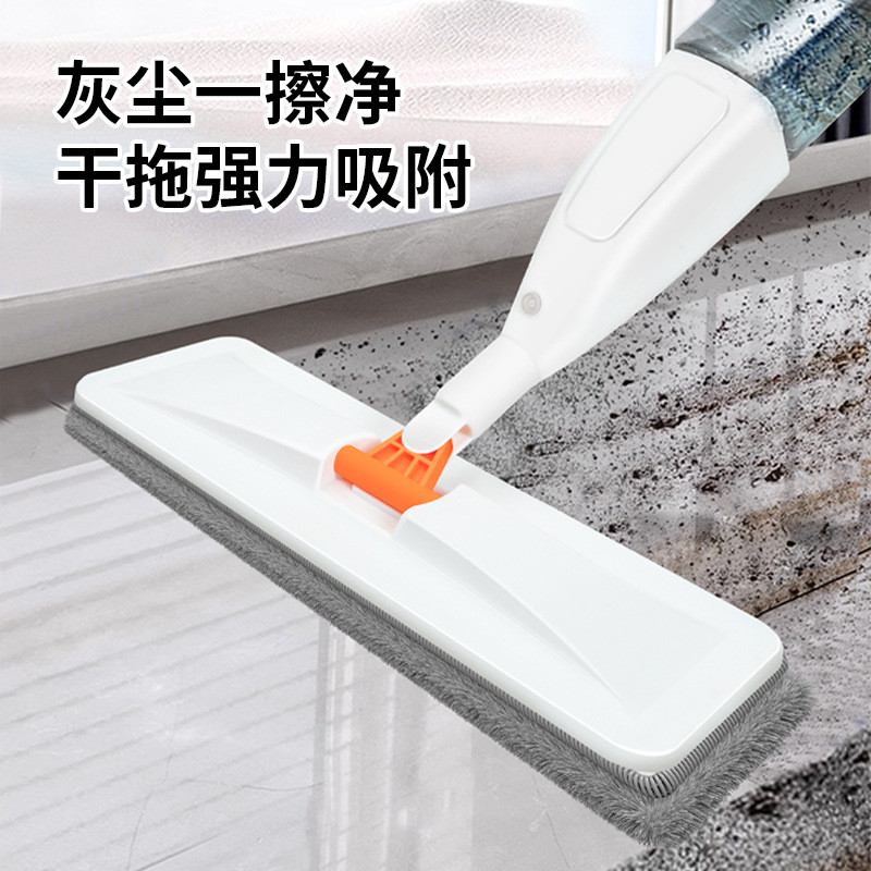 สเปรย์น้ําหมุน Mop ในครัวเรือนแฮนด์ฟรี Lazy Flat Mop One Mop Clean Wet Dry Dual-Use Water Spray Mop