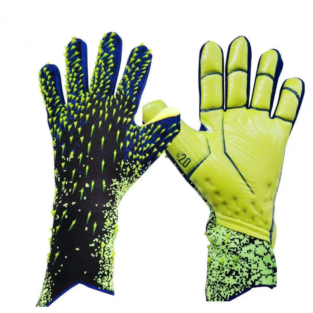 ใหม่ Falcon Football Professional ผู้ใหญ่ Latex Fingerless Breathable ทนต่อการสึกหรอหนา Doorkee