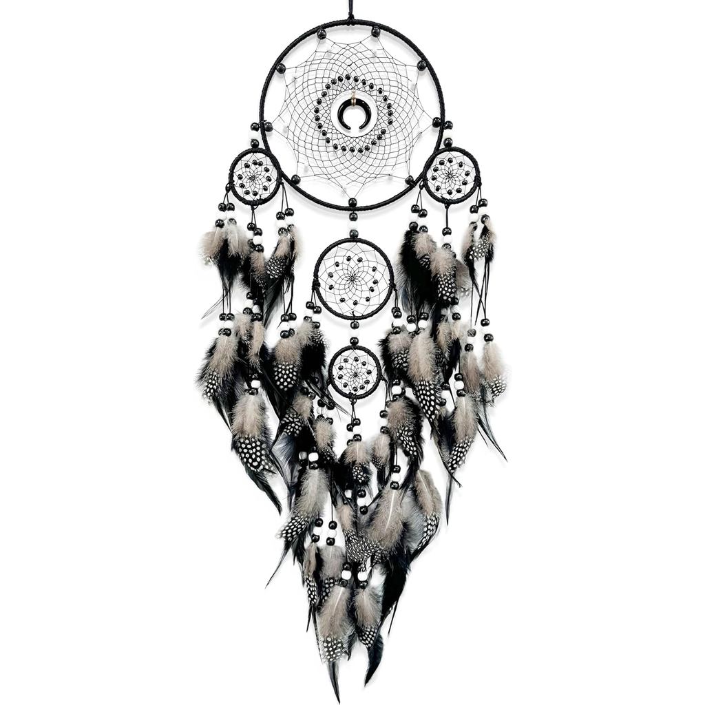 Dream Catchers สําหรับผู้ใหญ่ Black Dream Catchers ขนาดใหญ่ Dream Catcher Boho Dream Catcher Wall De