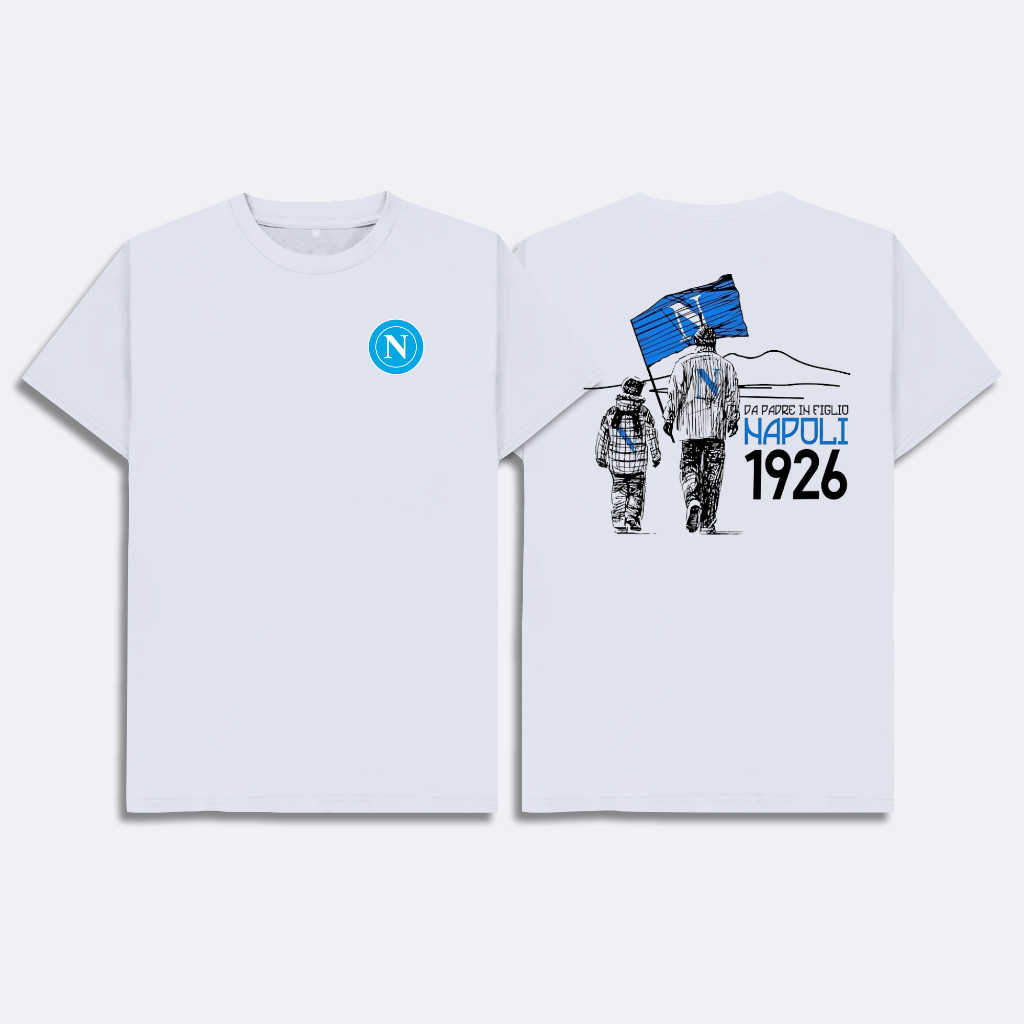 KATUN Napoli 1926 แฟนฟุตบอลเสื้อยืด Azzuri SSC Napoli Combed Cotton 24s