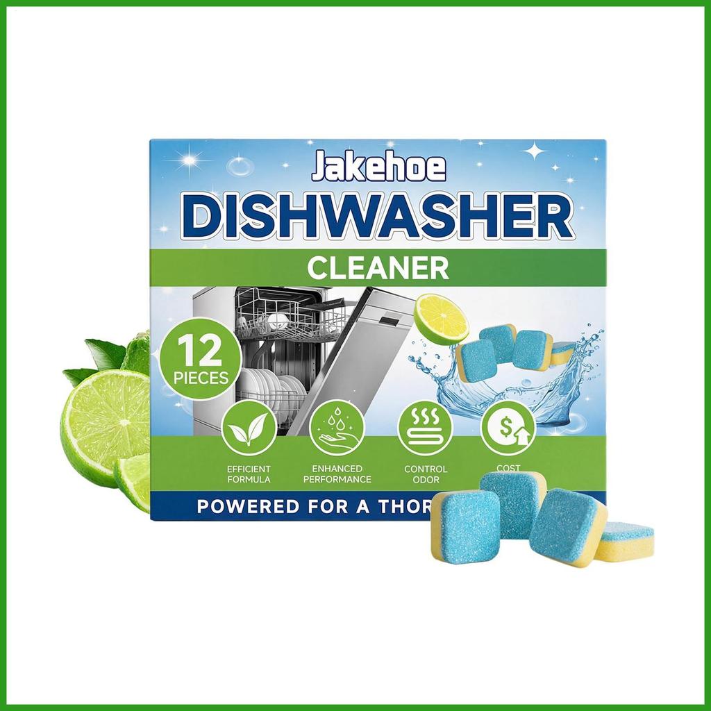Active เครื่องล้างจานทําความสะอาดแท็บเล็ต 12 Pack Limescale Remover ทําความสะอาดเครื่องล้างจานสําหรั