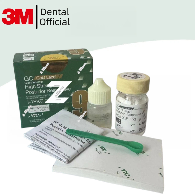 Dental GC Fuji 9 Big Gold Label HS Posterior EXTRA (15g แป้ง, ของเหลว 8g) EXPIRY วันที่ใหม่