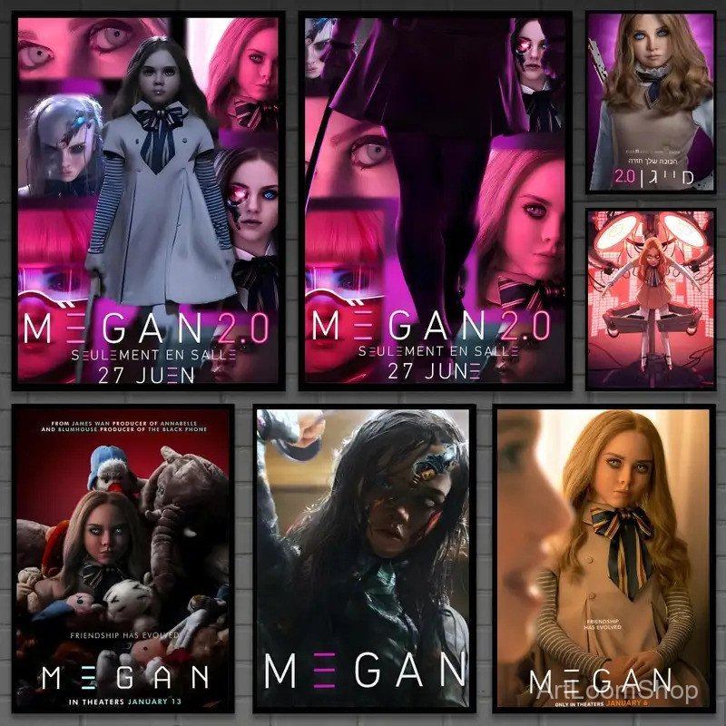 1P0V ภาพยนตร์ M-M3gan 2.0 โปสเตอร์คลาสสิกอเนกประสงค์ HD กันน้ํา Wall Art - Decor สําหรับพื้นที่ใดๆ I