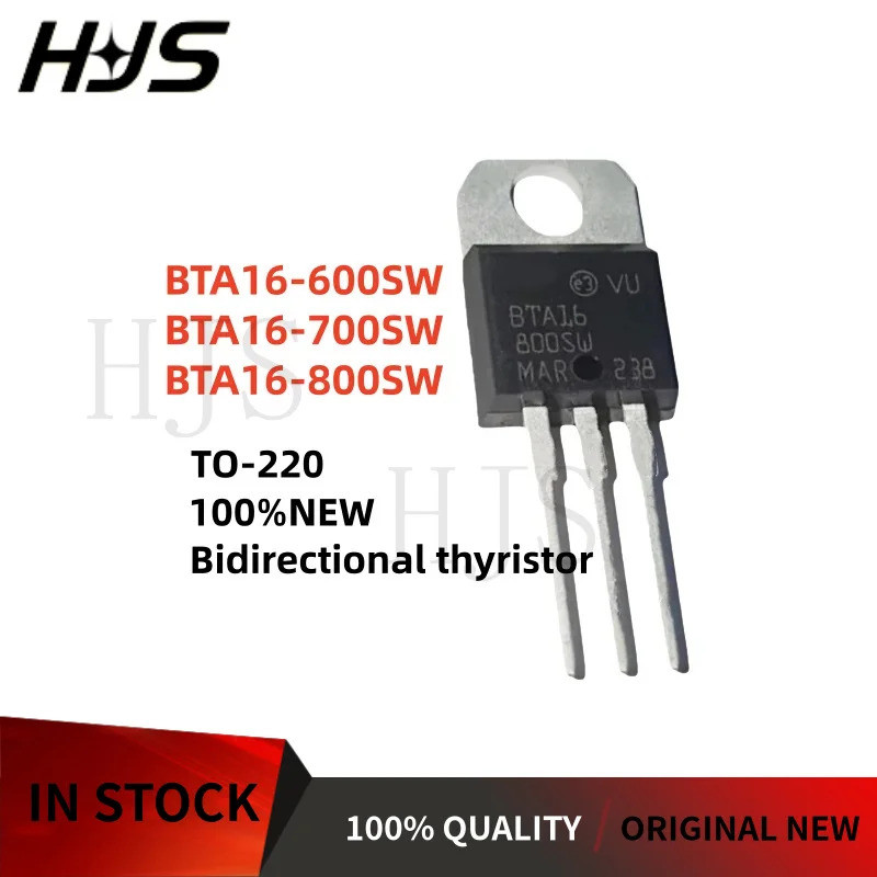 10PCS ยี่ห้อใหม่ BTA16-600SW BTA16-700SW BTA16-800SW 16-600SW 16-700SW 16-800SW TO220 ในสต็อก TO-220